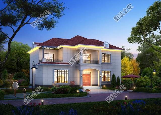 大戶型豪華二層農村自建房，相同的生活，體驗不同的尊貴