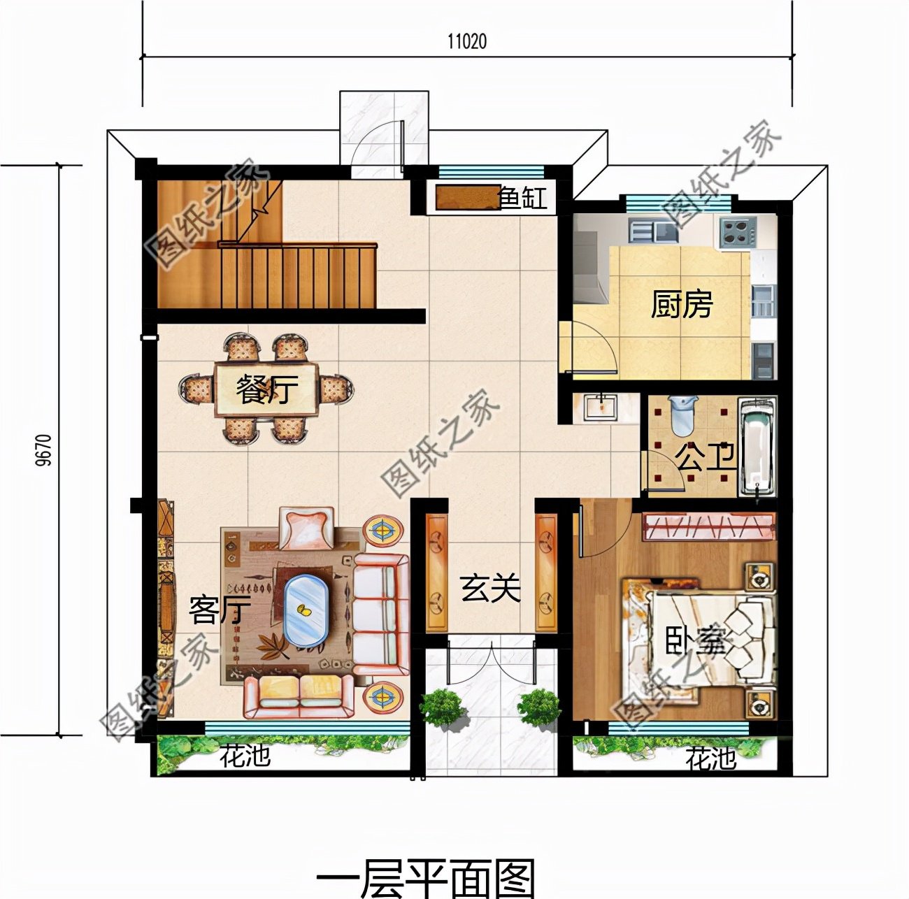 現代風自建三層別墅帶露臺，能自住也可做民宿