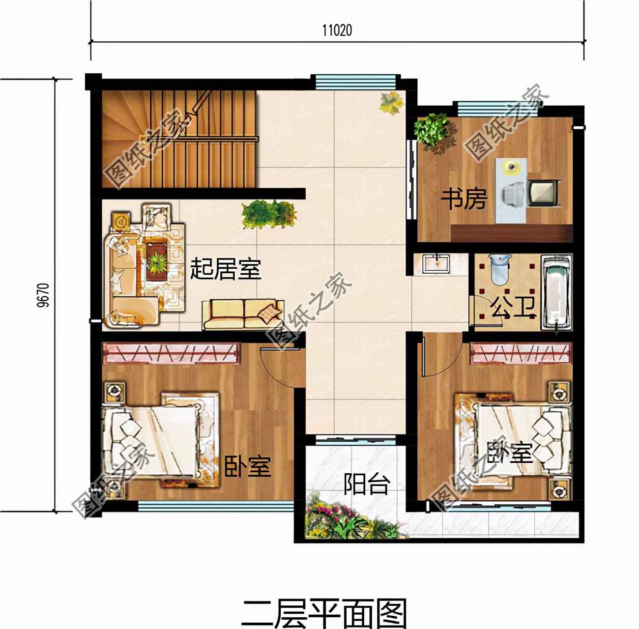 現代風自建三層別墅帶露臺，能自住也可做民宿