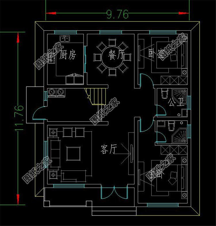 現代風自建三層別墅帶露臺，能自住也可做民宿