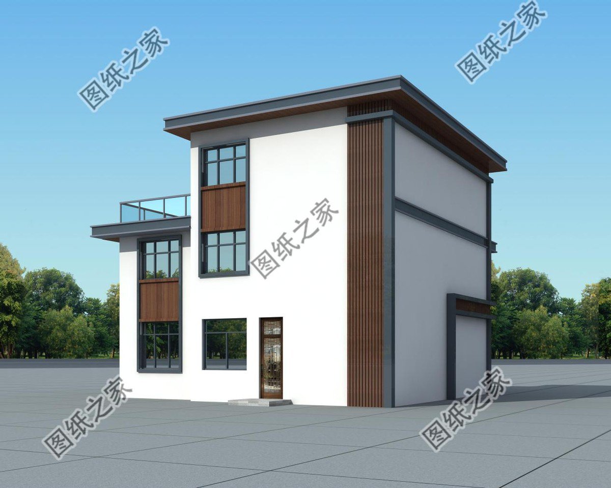 現代風自建三層別墅帶露臺，能自住也可做民宿