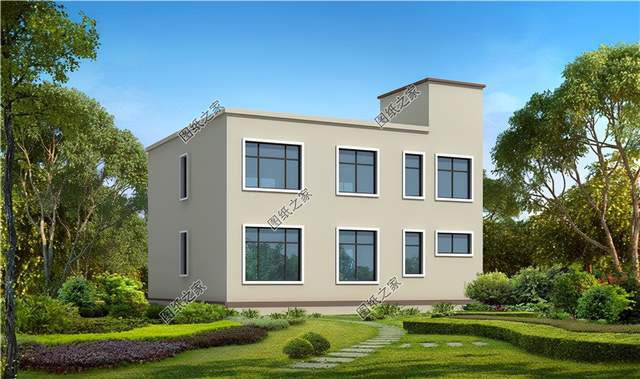 現代風二層自建別墅，帶有露臺更具幸福感