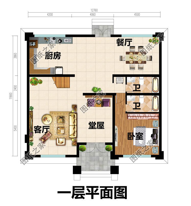 新農村四層房屋設計圖紙