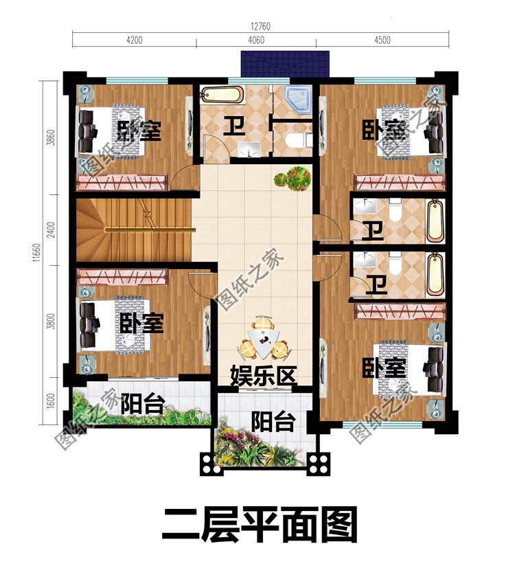 新農村四層房屋設計圖紙