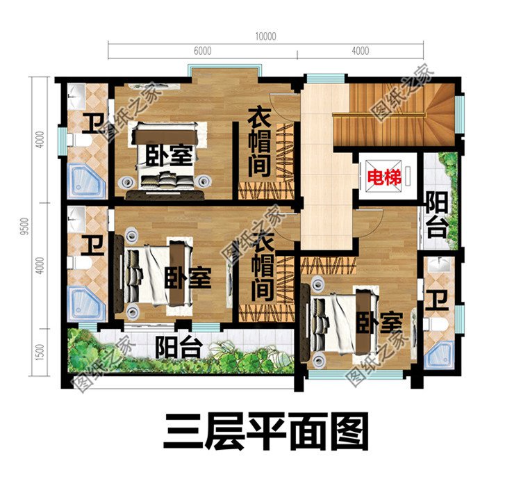80平方米農村四層房屋設計圖紙