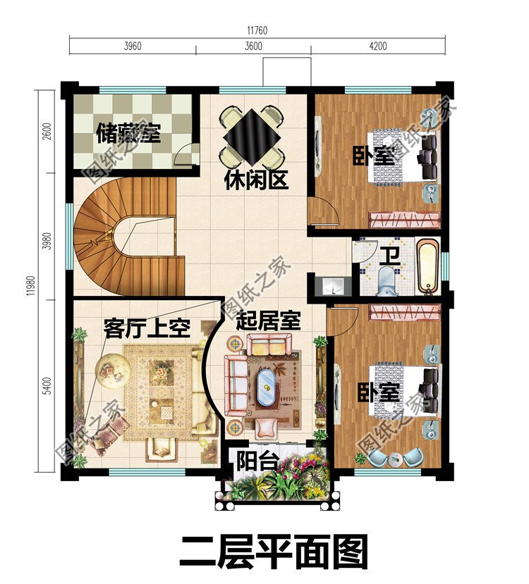 農(nóng)村大氣四層樓房圖片