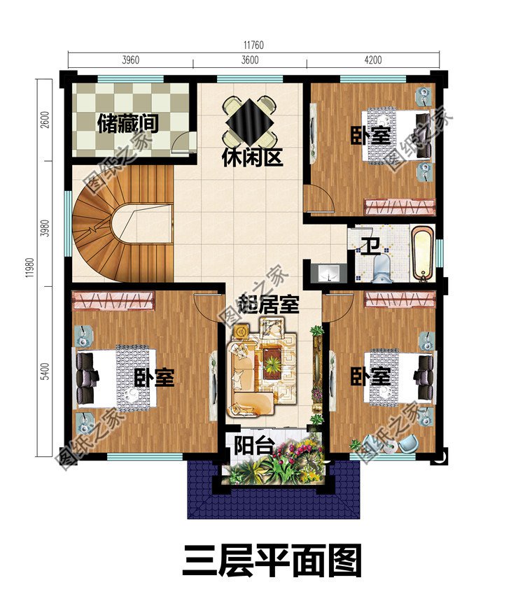 農(nóng)村大氣四層樓房圖片