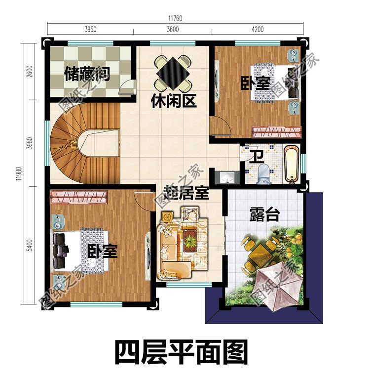 農(nóng)村大氣四層樓房圖片