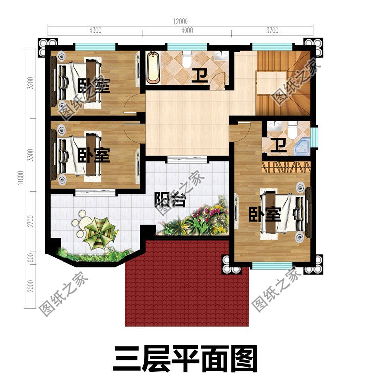 豪華別墅設計圖紙(含效果圖)