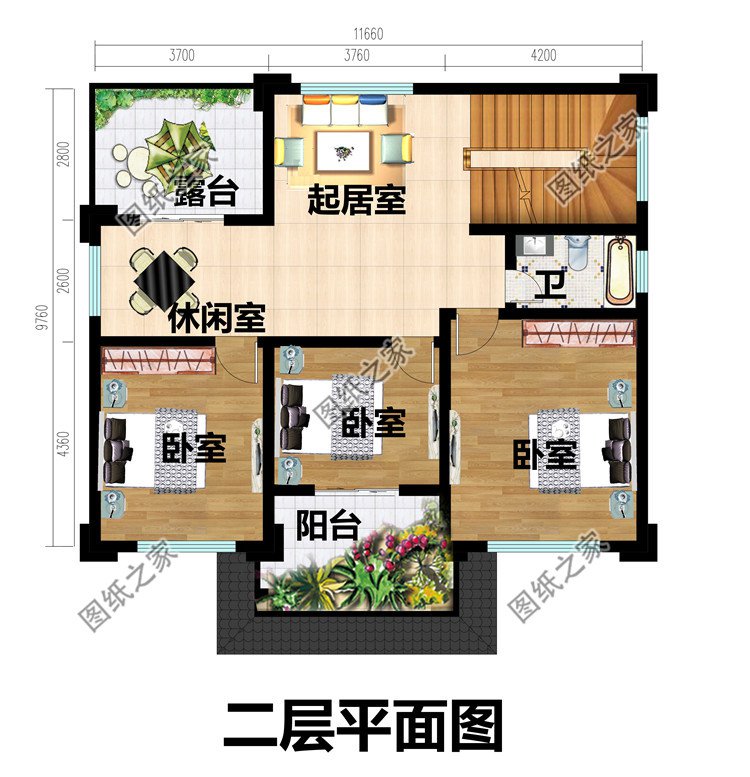 114平方米三層新中式別墅