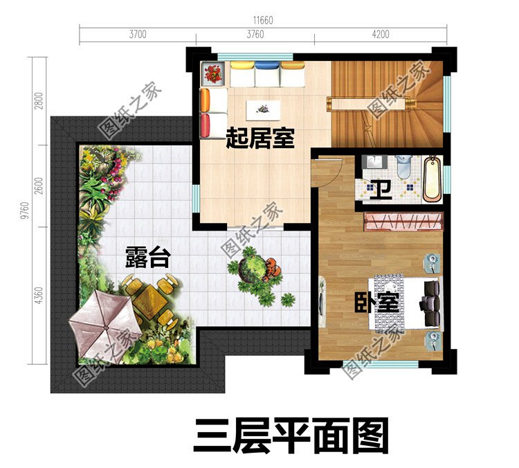 114平方米三層新中式別墅