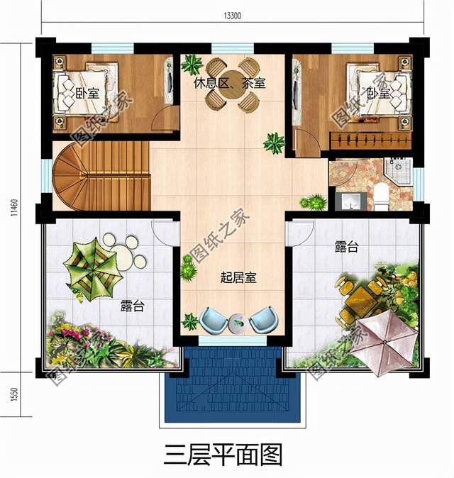 三層農村自建別墅設計圖紙，此生不為房奴來世必創輝煌