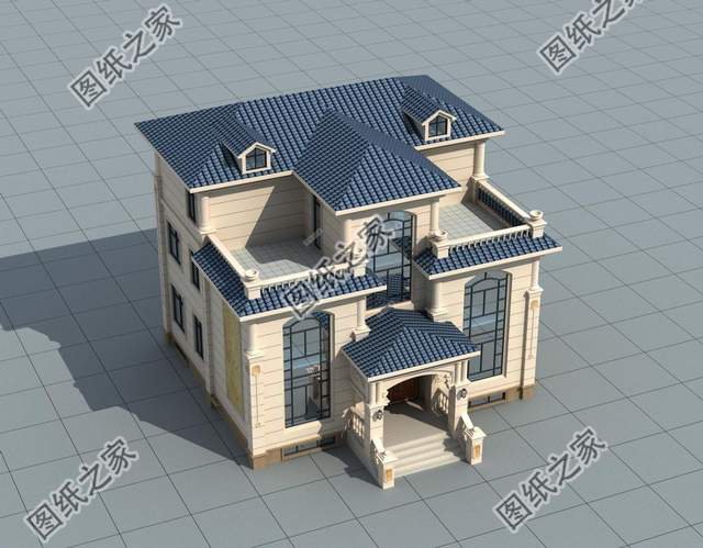 三層農村自建別墅設計圖紙，此生不為房奴來世必創輝煌