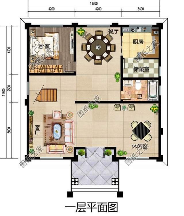 歐式三層別墅，超大的落地窗，這是鄉村別墅應該有的樣子