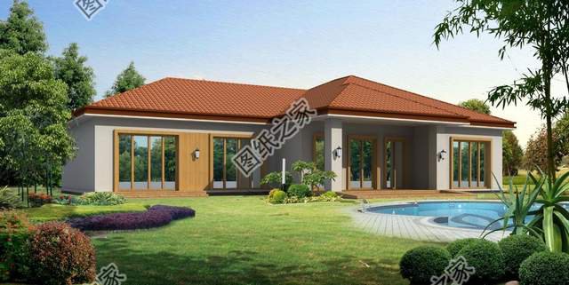 一層美式別墅，簡約輕快，自然舒適，盡展小鄉村質樸無華的味兒