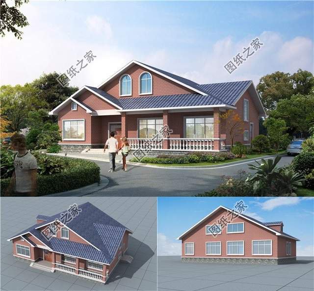 鄉下一層半別墅設計圖，看了以后感覺走進了油畫里@所有人