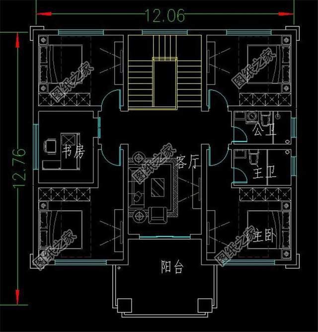 帶堂屋設計的二層別墅，宅基地這么寶貴，還不快快入手