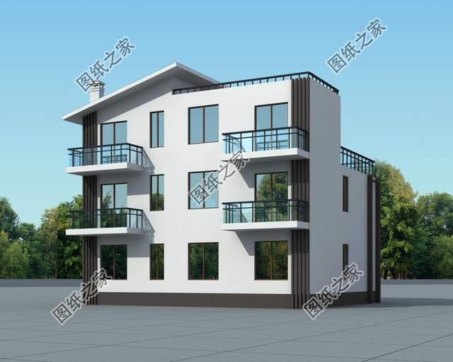 不要用舊式風格裝飾，快來看這棟平屋頂與坡屋頂結合的現代別墅