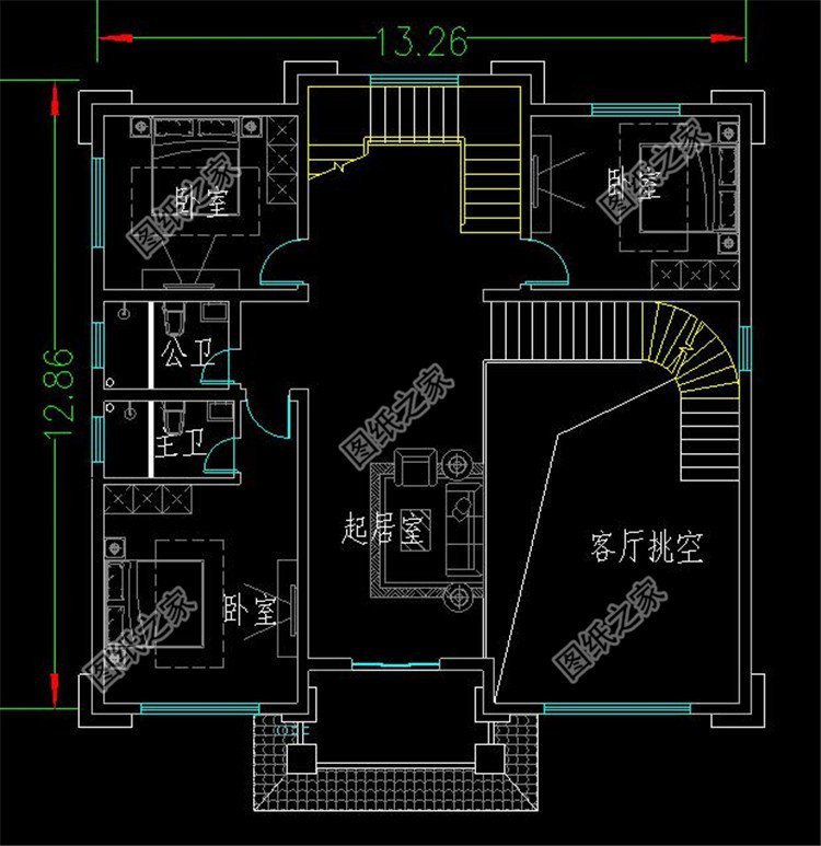 新農村三層別墅，最火的室內挑空，這樣的住宅必引領另一波熱潮