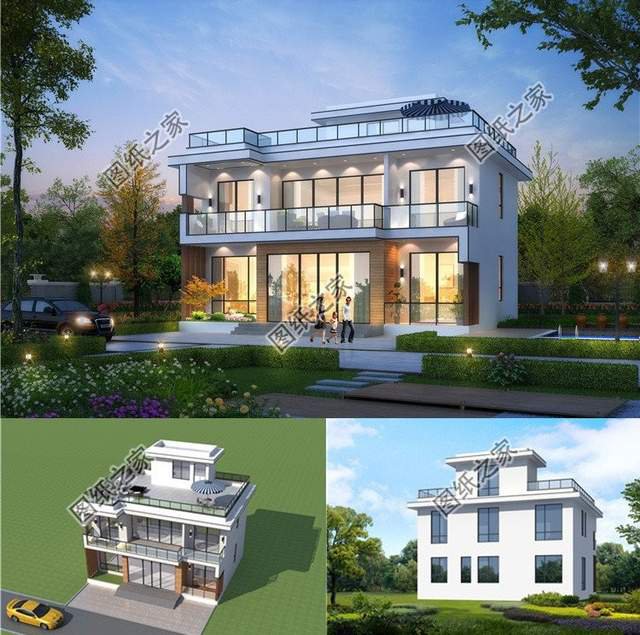 3款農村自建二層別墅，宅地基面寬不足9米，如何自建房？