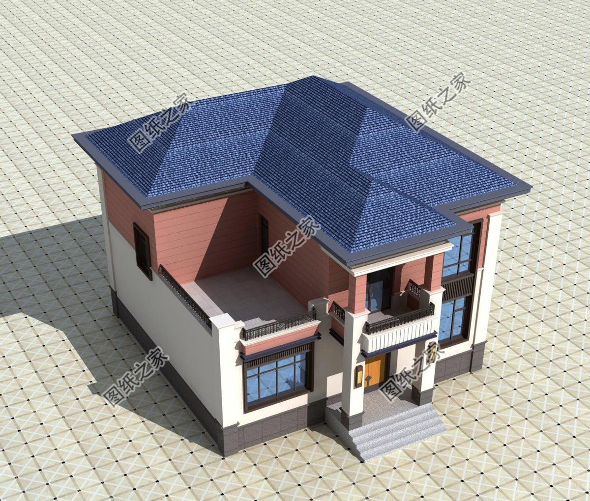 兩層新中式鄉村別墅，這股“國潮”刮到鄉村來了實在是超美膩