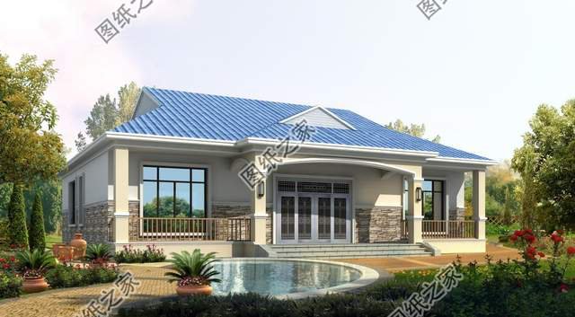 200平左右鄉(xiāng)村一層別墅，方正整潔，落落大房