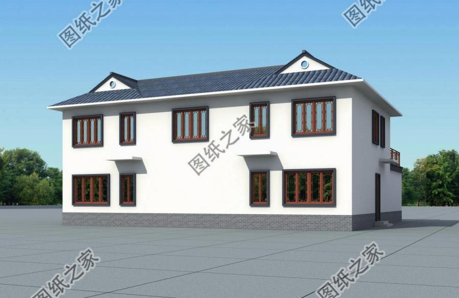 鄉村小型四合院設計圖，家的味道我知道