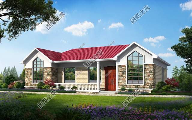 新農村一層自建房，經典秀美，時尚適居