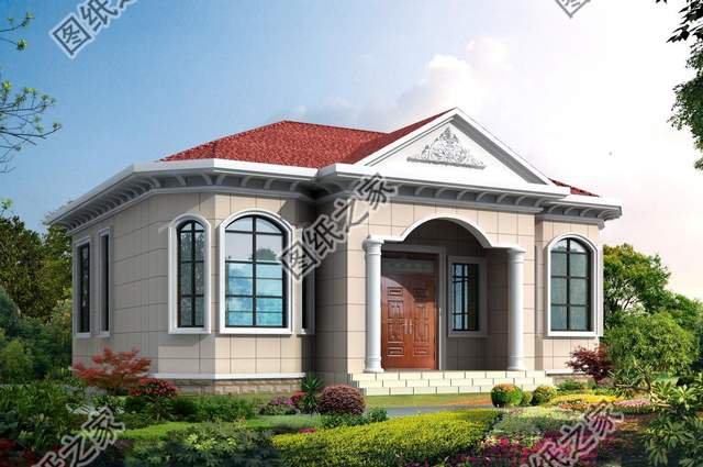 一層三開間農村自建房，兩代人，親人居