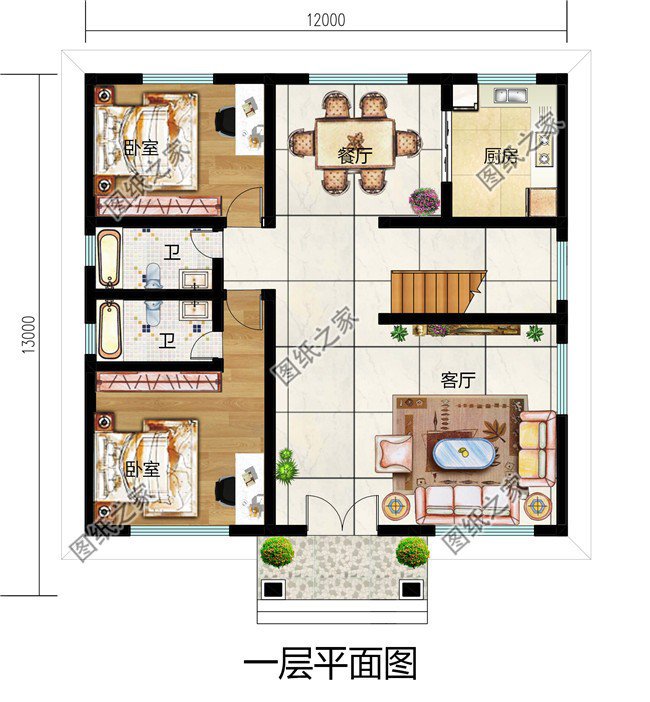 二層三開間鄉村別墅，生活全方位，舒適零距離