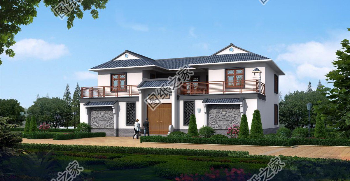 農村二層帶院子設計圖，這才是鄉村別墅正確的打開方式