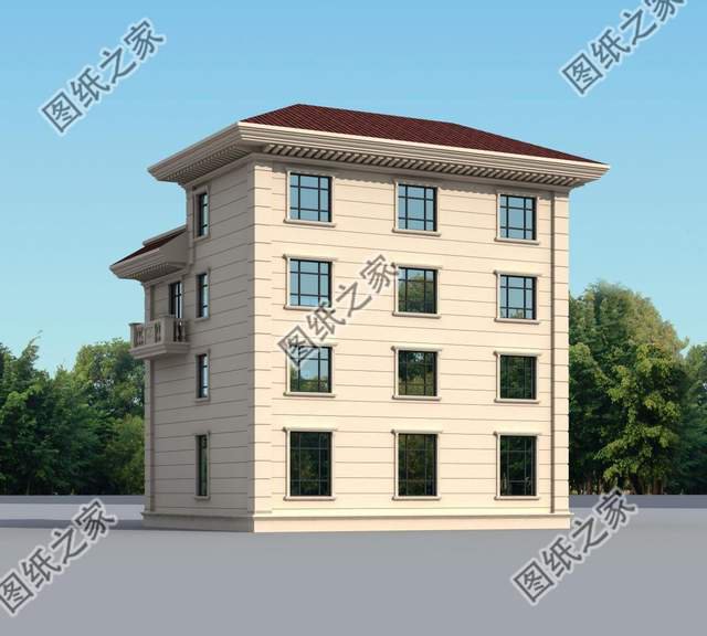 四層別墅設計圖，50萬之內，將農村的家鄉蓋成歐式古典“城堡”