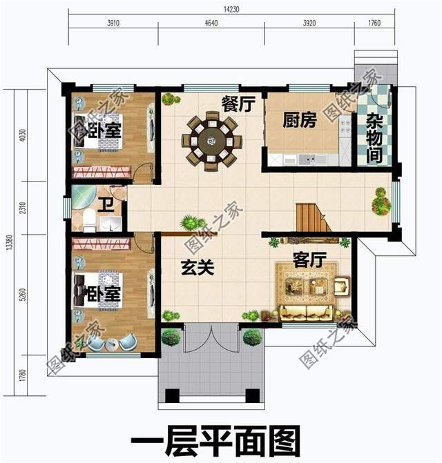 帶露臺的房子效果圖，一層、二層、三層你鐘意哪一款呢