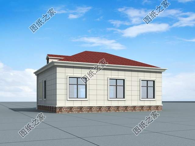 鄉村大平層自建房設計圖，家人閑坐，燈火可親