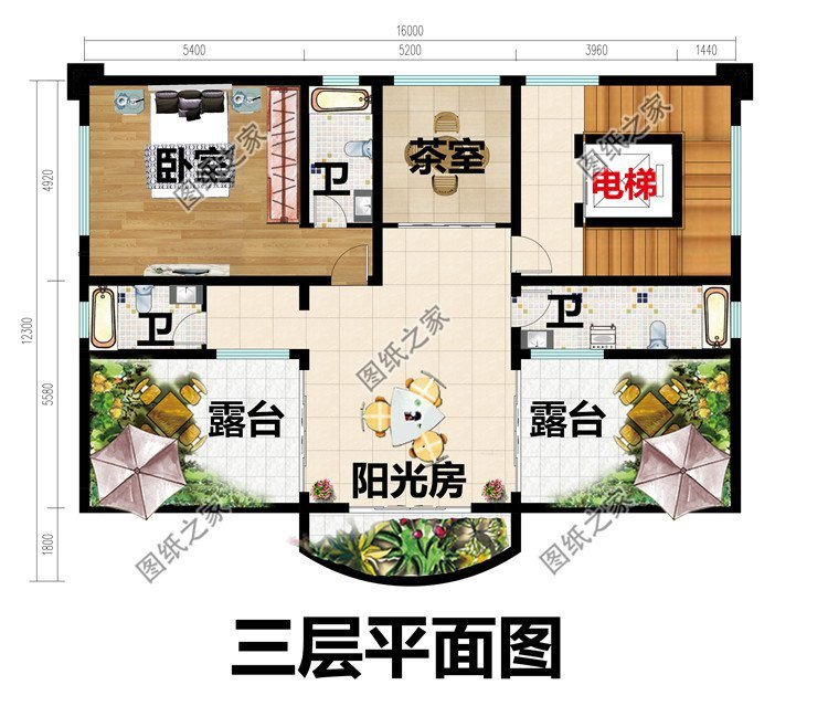 三層歐式別墅，富麗堂皇，建于鄉村，絕對是最吸引人眼球的一座