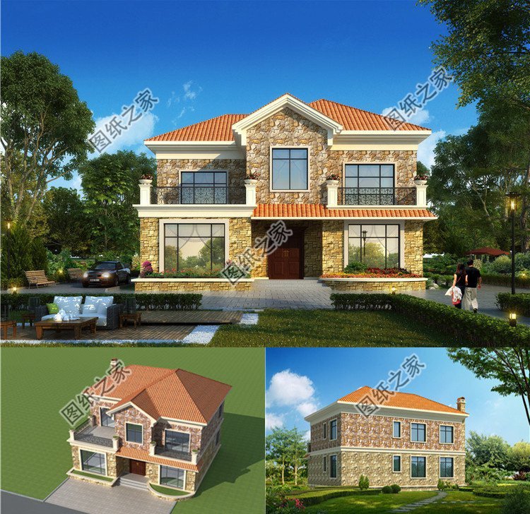 二層自建房，帶堂屋設計圖紙，隨意布置布局，體驗舒適生活