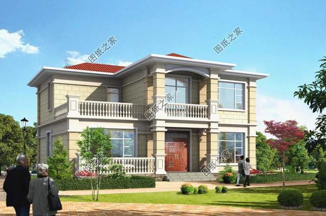 田園二層別墅設計圖，簡單的設計，回歸田園的懷抱