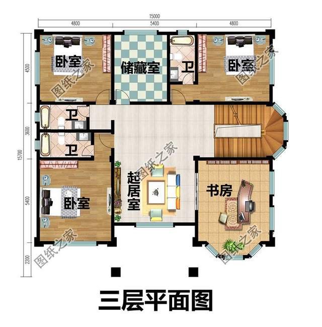 四層獨棟別墅設計圖紙，舒適與奢華，余生都讓他人羨慕吧