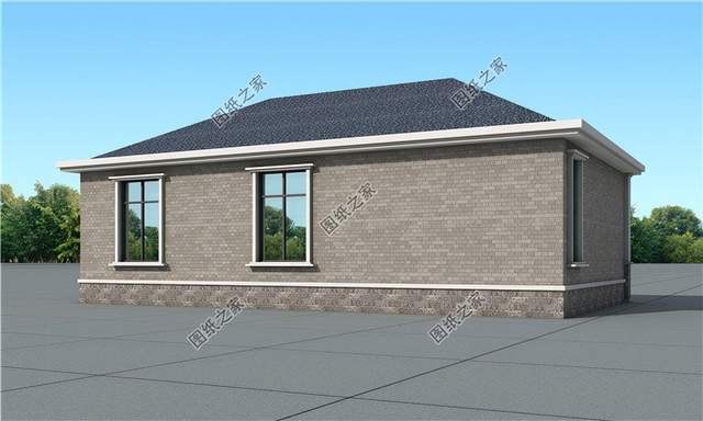 鄉村一層別墅設計圖，樸實的設計，居住舒適