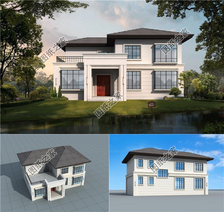 二層歐式自建房設計圖，合理設計，滿足農村生活需要