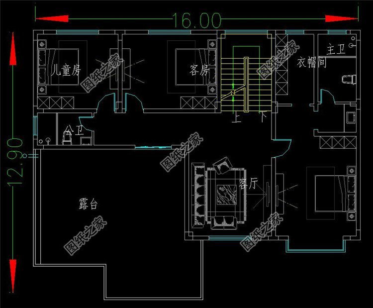 二層歐式自建房設計圖，合理設計，滿足農村生活需要