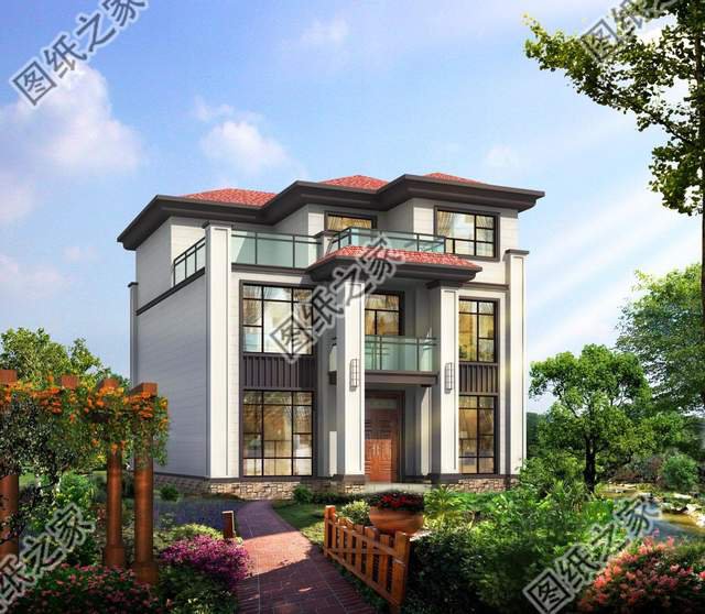 三層別墅設計圖，家里宅基地別浪費，看看這三款咋樣？