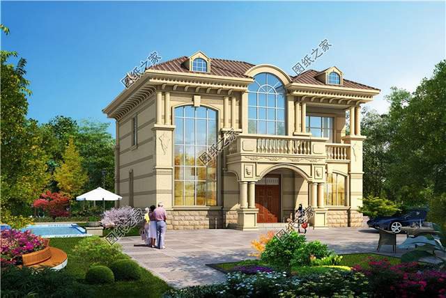 別墅二層設計圖紙，鄉下建一座老洋房，值得您留戀一輩子