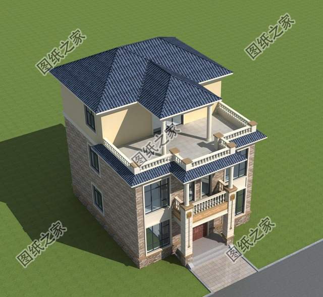 三層歐式別墅設(shè)計圖，經(jīng)典中帶著創(chuàng)新，暖色調(diào)整體給人親切感