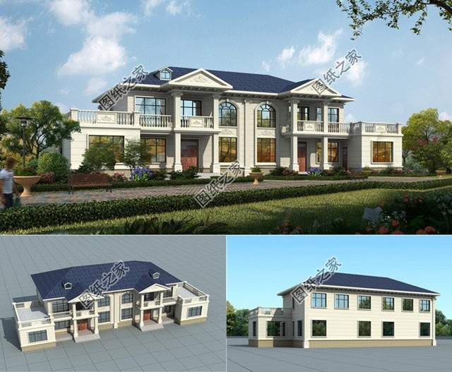 雙拼兄弟別墅設計圖，家里兩兄弟感情好，蓋雙拼最合適