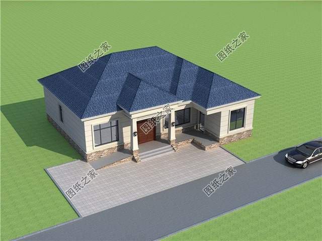 鄉(xiāng)村別墅一層設(shè)計(jì)圖紙，回老家蓋如此舒適比高層更實(shí)用