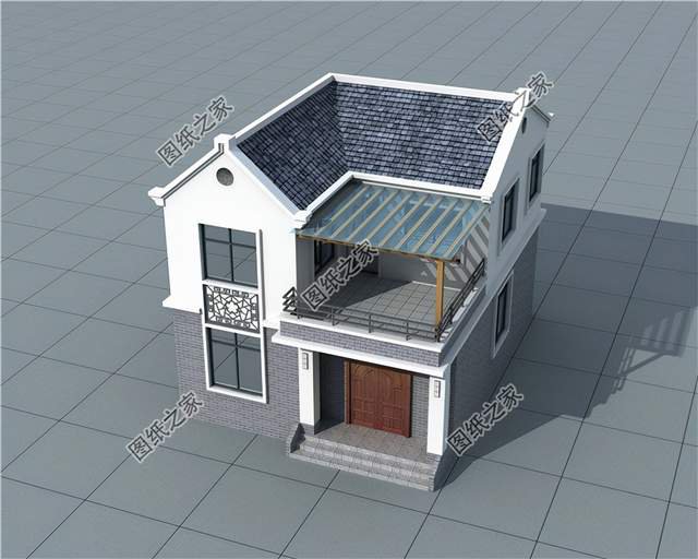 小戶型別墅設(shè)計圖，兩間房型功能齊全，非常實用