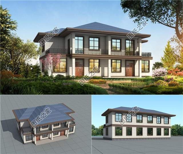 農村兄弟雙拼別墅，超美膩的新中式風格，大氣靚麗