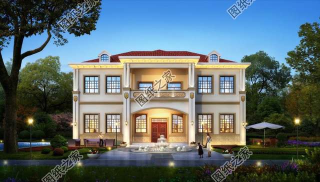 歐式雙層別墅設計圖，大氣又內斂，量身定制的好房型