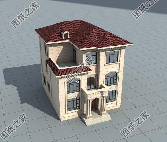 歐式豪華別墅設(shè)計圖，尊貴典雅，無限享受